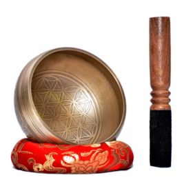 Flower Carving Tibetan Singing Bowl